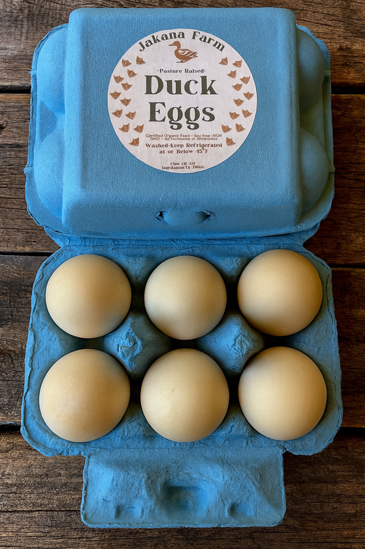 Duck eggs (half dozen)